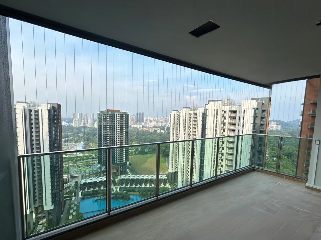 Invisible Grille installed by Smart Shades in Singapore - after installation