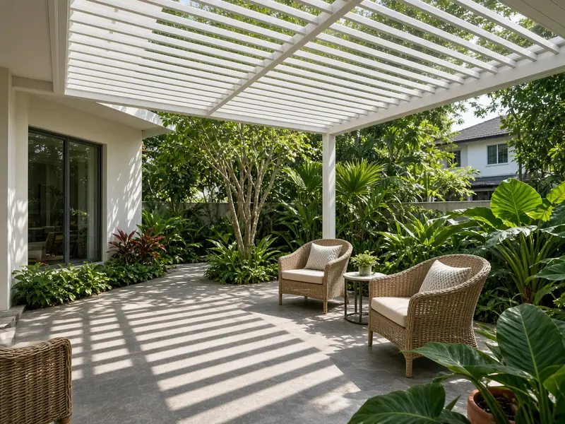 Landed home pergola Bukit Timah - Smart Shades installation in Singapore