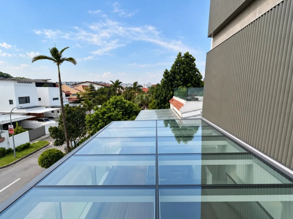 Aluminium Skyline (Outdoor) installed in Singapore - before installation