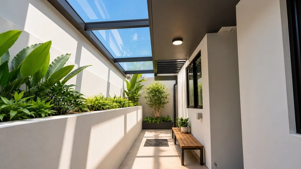 Skyline Retractable Shades installed by Smart Shades in Singapore - before installation