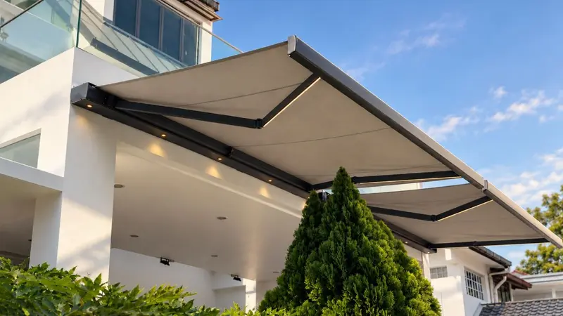 Smart Awning installed in Singapore