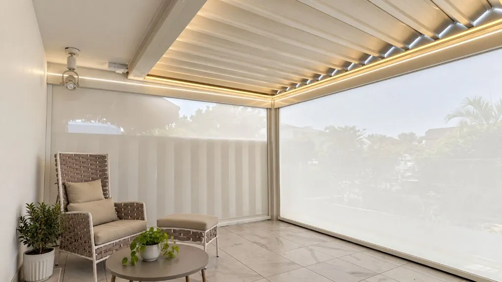 Smart Wave Louvre System installed by Smart Shades in Singapore - after installation