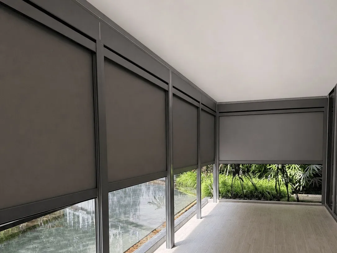 DualZip™ with Mesh installed by Smart Shades in Singapore - after installation